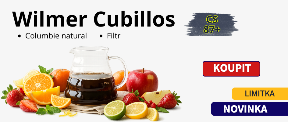 Wilmer Cubillos je filtrovaná káva z Kolumbie, plna ovocných chutí