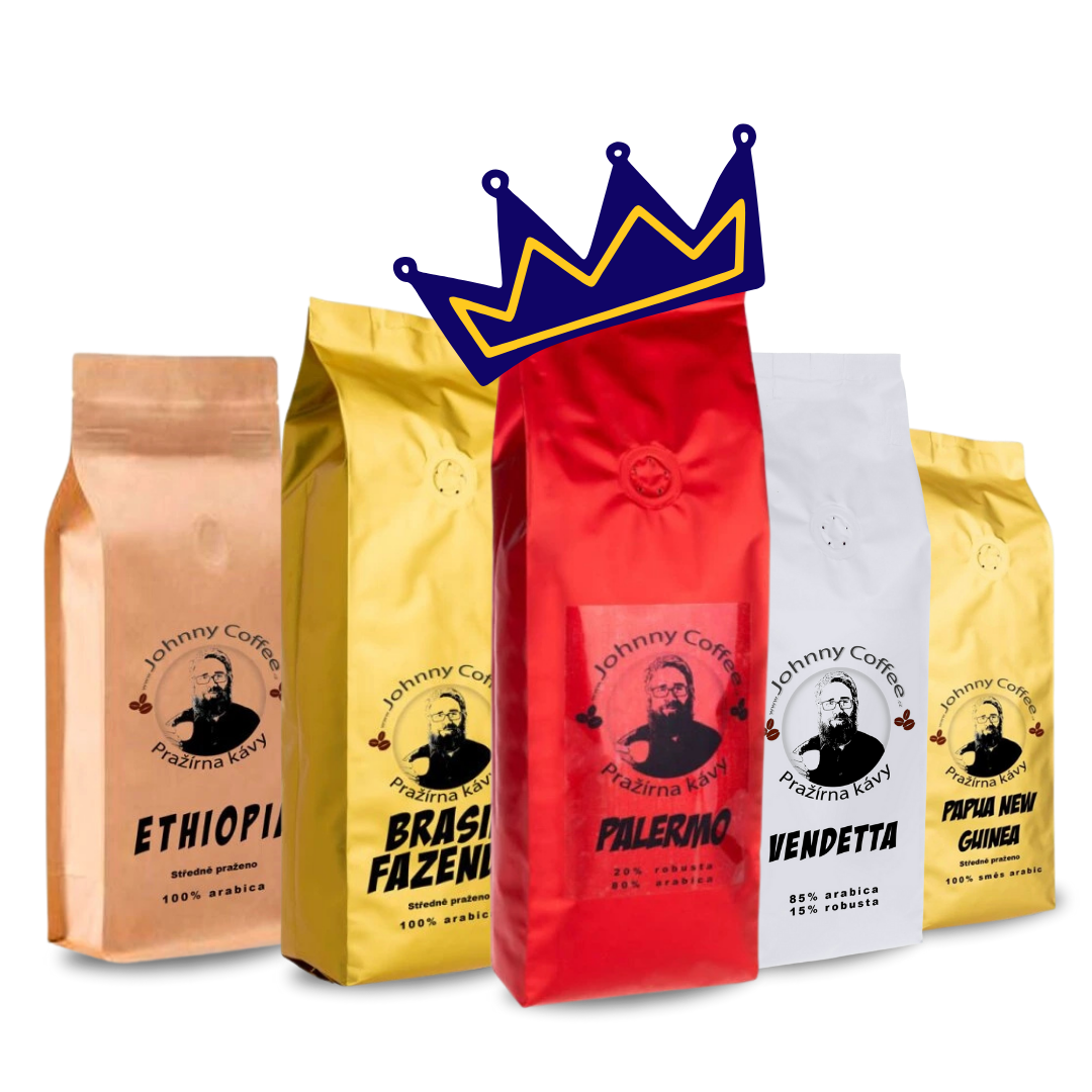Degustační balíčky kávy – ochutnávkové sety Johnny Coffee