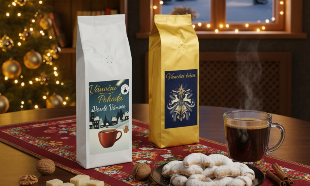 Dárkové balíčky s kávou – vánoční balení Johnny Coffee