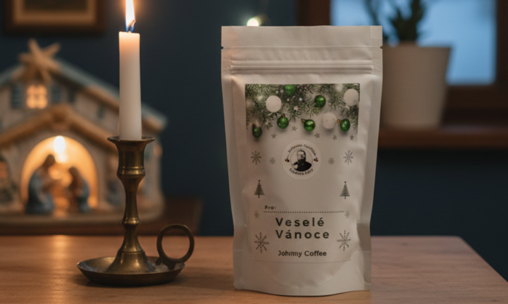 Dárkové balíčky s kávou – vánoční balení Johnny Coffee