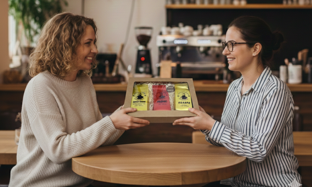 Dárkový set tří káv Johnny Coffee – Palermo, Brasil Fazenda a Uganda