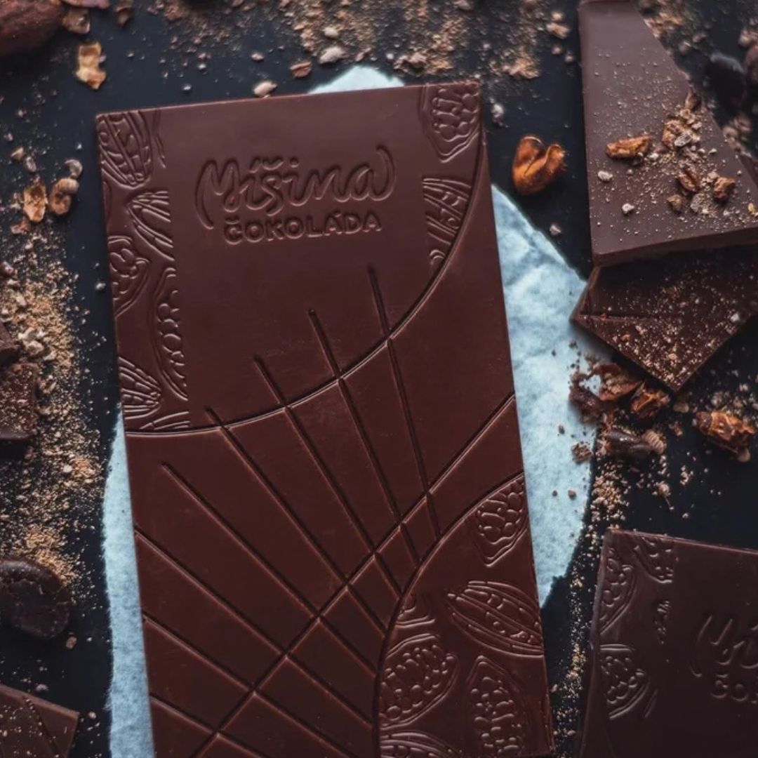 Mléčná čokoláda 50 % Madagaskar bean to bar od Míšiny čokolády, tabulka 50 g