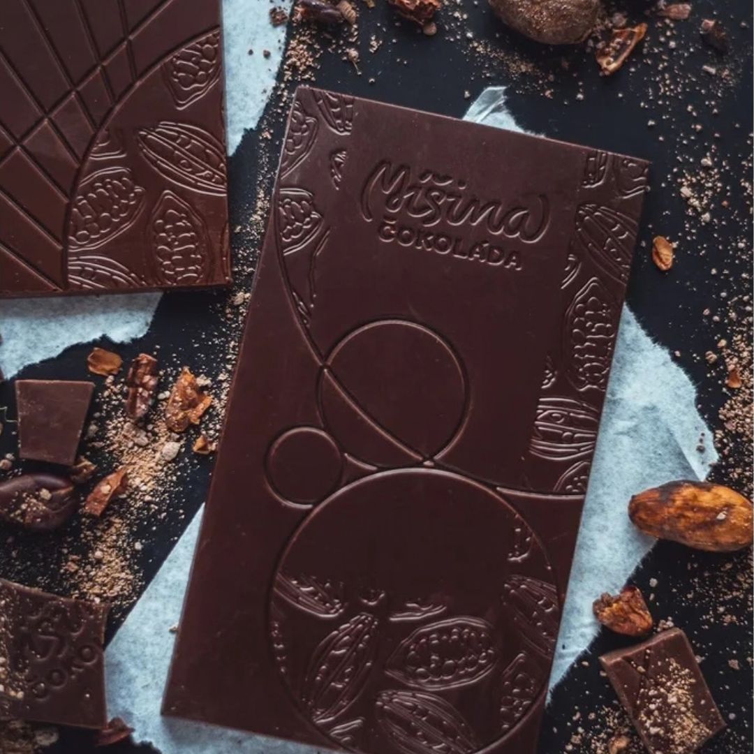 Tmavá čokoláda 100 % Tanzanie bez cukru, bean to bar od Míšiny čokolády, tabulka 50 g