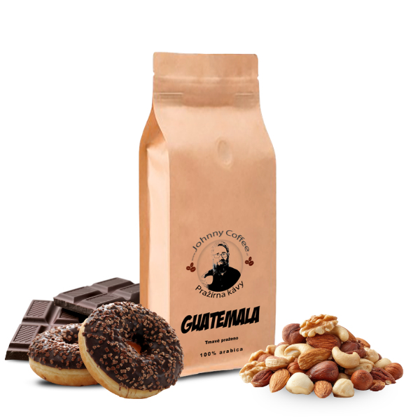 Čerstvě pražená Guatemala Cobán – balení od Johnny Coffee