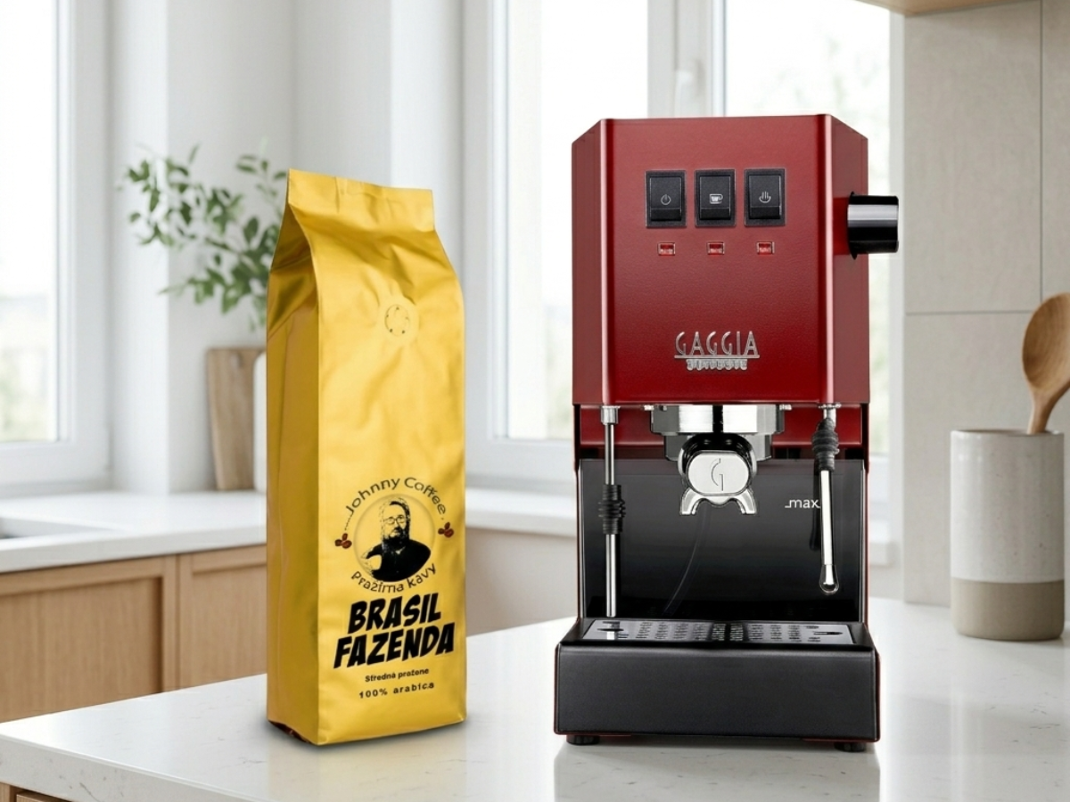 Soutěž s Johnny Coffee o pákový kávovar Gaggia Classic E24 – nakup kávu a vyhraj