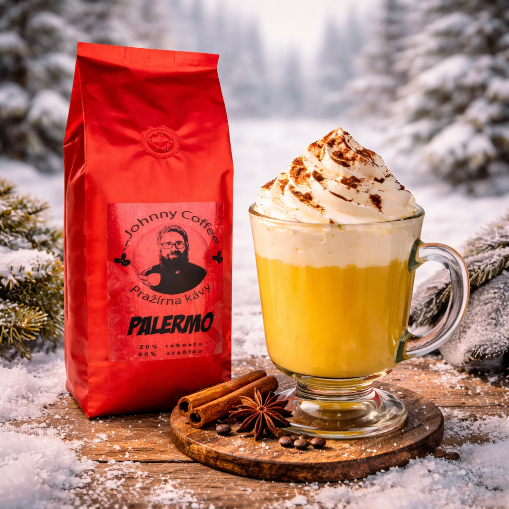 Palermo — tmavě pražená káva od Johnny Coffee, ideální do bombardina con caffè