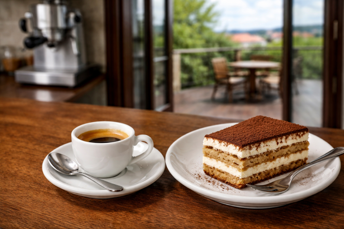 Espresso s italským zákuskem – cantuccini a čokoládový fondant k šálku espressa