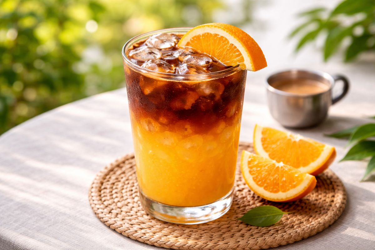 Orange coffee na letní terase – osvěžující kávový drink s pomerančem, Johnny Coffee