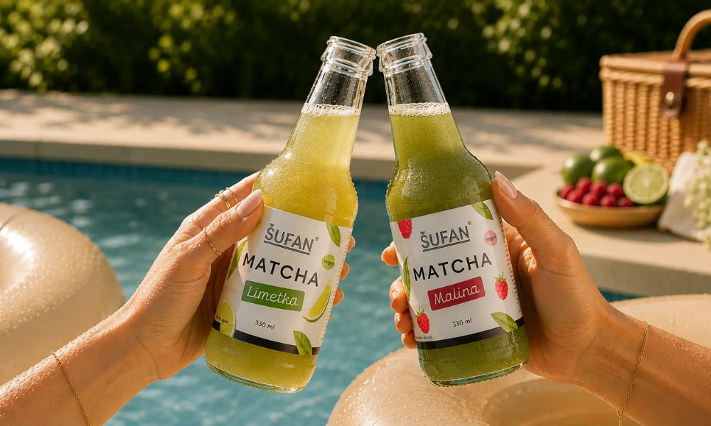 Matcha limonáda Limetka Šufan 330 ml – plechovka