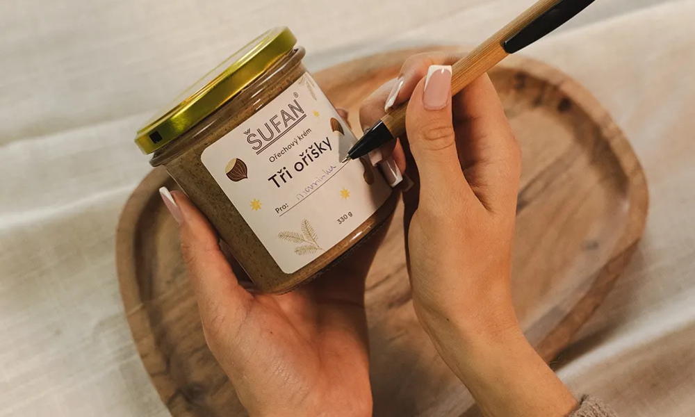 Tři oříšky ŠUFAN – krém z mandlí, kešu a lískových ořechů