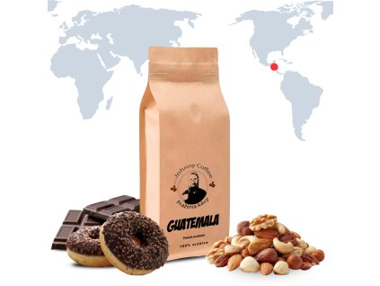 Káva Guatamala tmavě pražená na espresso a cappuccino