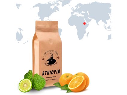 Ethiopie středně pražená Johnny Coffee