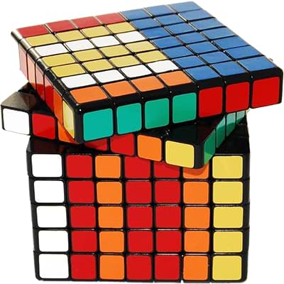 Rubikova kostka 7x7x7 - Černá