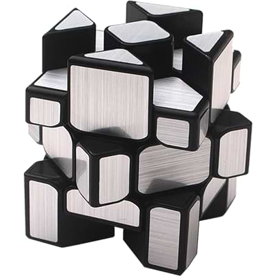 Rubikova kostka Zrcadlová - Mirror Cube - Stříbrná