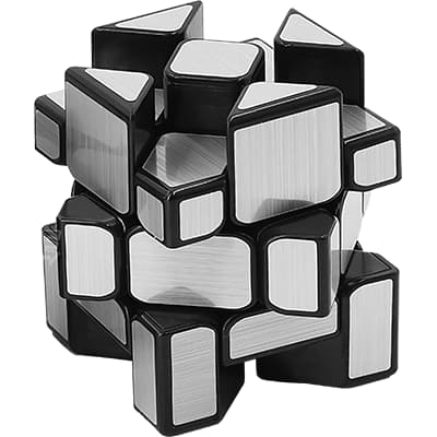 Rubikova kostka Zrcadlová - Mirror Cube - Stříbrná