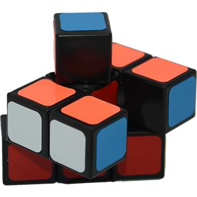 Rubikova kostka - Plochá - Černá - 1x3x3 - 3