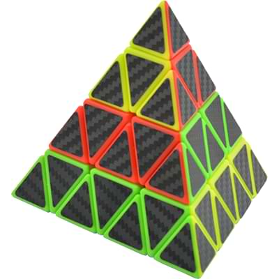 Rubikova kostka Pyramida 4x4x4 - Carbon - 1