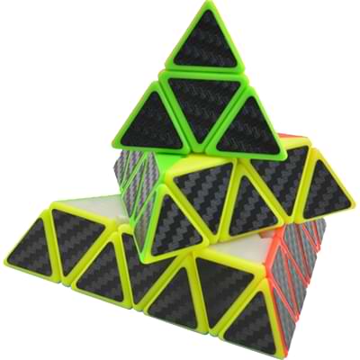 Rubikova kostka Pyramida 4x4x4 - Carbon - 2