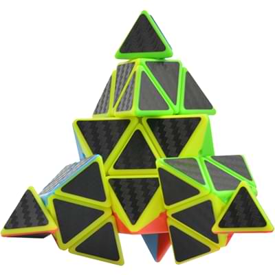 Rubikova kostkaPyramida 4x4x4 - Carbon - 3