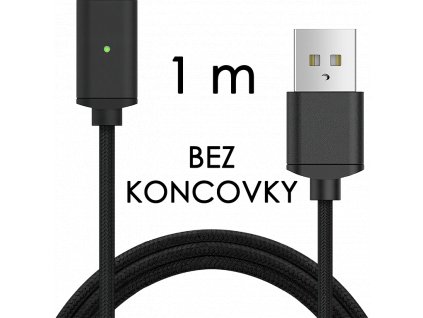 johns shop magneticky kabel m2 cerny 1m bez koncovky