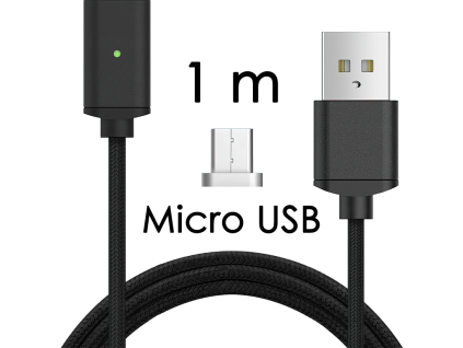 johns shop magneticky kabel m2 cerny 1m micro usb