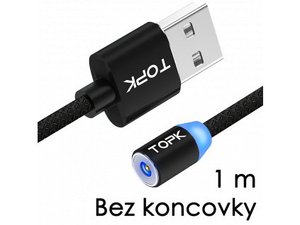 johns shop magneticky kabel m5 cerny 1m bez koncovky