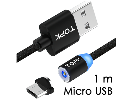 johns shop magneticky kabel m5 cerny 1m micro usb