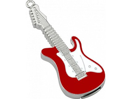 reddot shop cz usb flash disk kovovy elektricka kytara cerveno bila 64 GB - USB 2.0