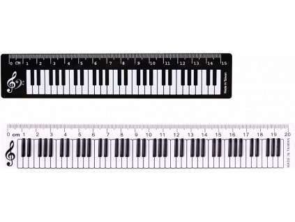 reddot records cz sada 2 ks pravitek plastove cerne 15 cm a pruhledne 20 cm hudebni klaviatura 1