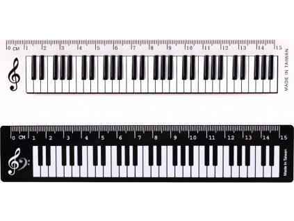 reddot records cz sada 2 ks pravitek plastove cerne a pruhledne hudebni klaviatura 15 cm 1