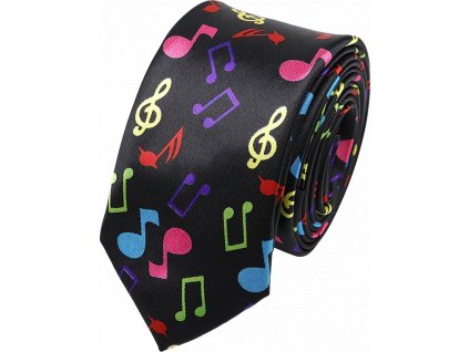 johns shop cz kravata cerna houslove klice noty barevne 1