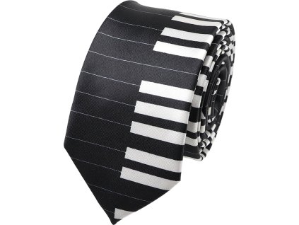 johns shop cz kravata cerna klaviatura bila 1