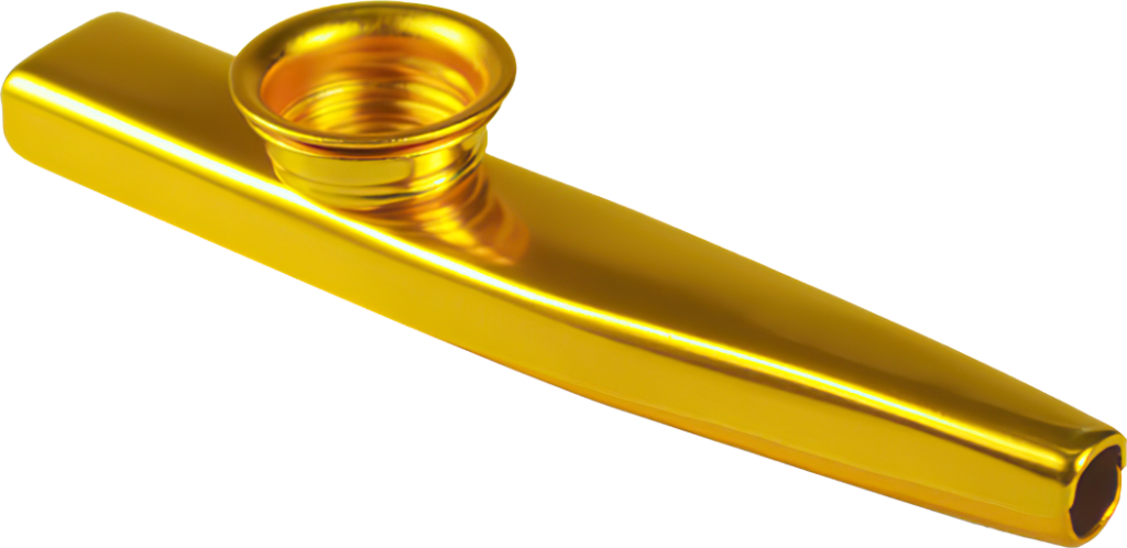 Kovové Kazoo - Zlaté - Hudební dechový nástroj