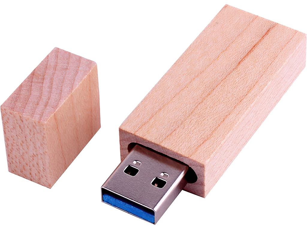 USB Flash disk - Dřevěný - 64 GB - USB 3.0 - Javor