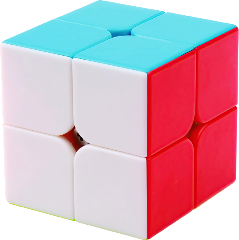 Rubikova kostka - 2x2x2 - Bez nálepek