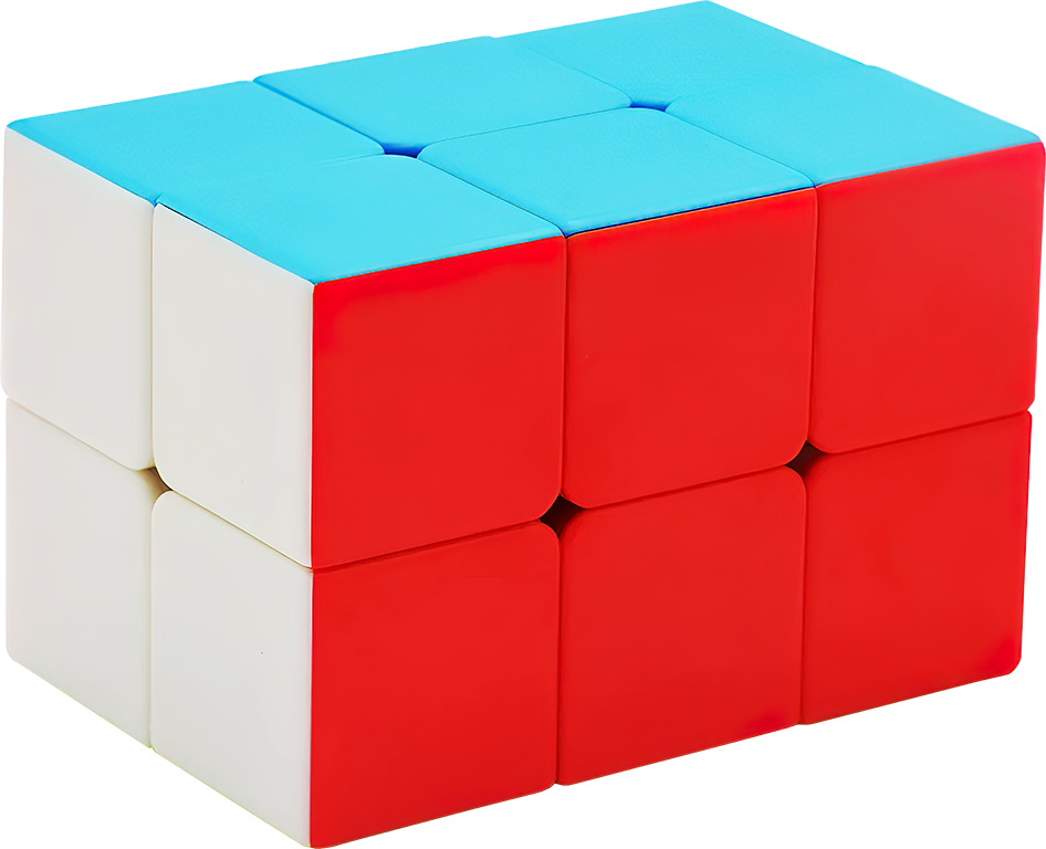 Rubikova kostka - Kvádr - 2x2x3 - Bez nálepek