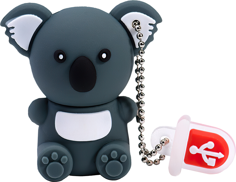 USB Flash disk - 64 GB - USB 3.0 - Koala - Tmavá