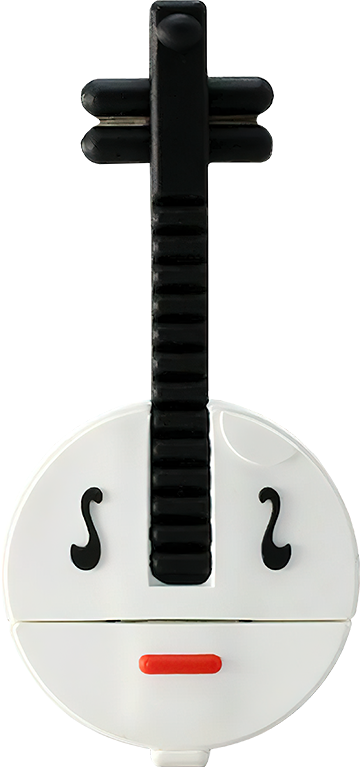 USB Flash disk - 32 GB - USB 2.0 - Banjo - Bílé