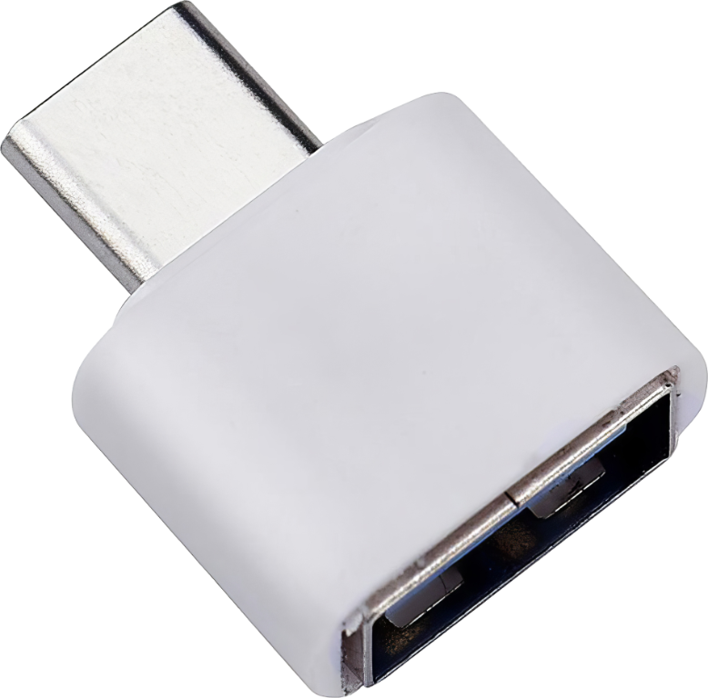 USB OTG adaptér - Bílý - USB C 2.0 - USB-A 2.0 F