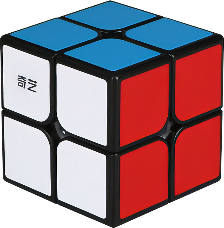 Rubikova kostka - 2x2x2 - Černá - QiYi