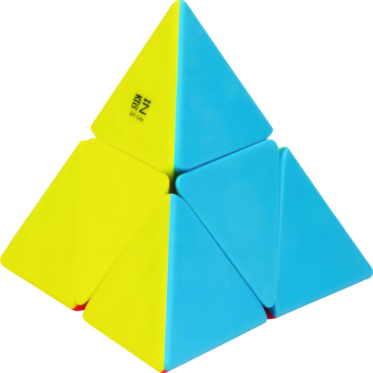 Rubikova kostka - Pyramida - 2x2x2 - Bez nálepek