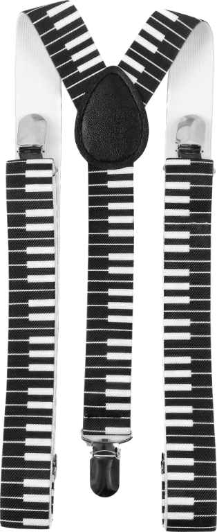Kšandy (šle) - Klaviatura černá