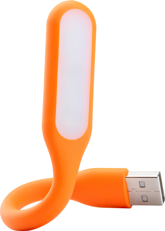 USB LED lampa - Oranžová
