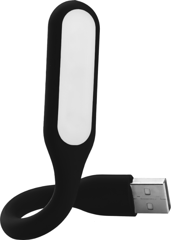 USB LED lampa - Černá