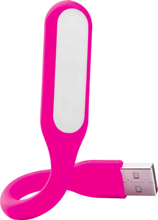 USB LED lampa - Růžová