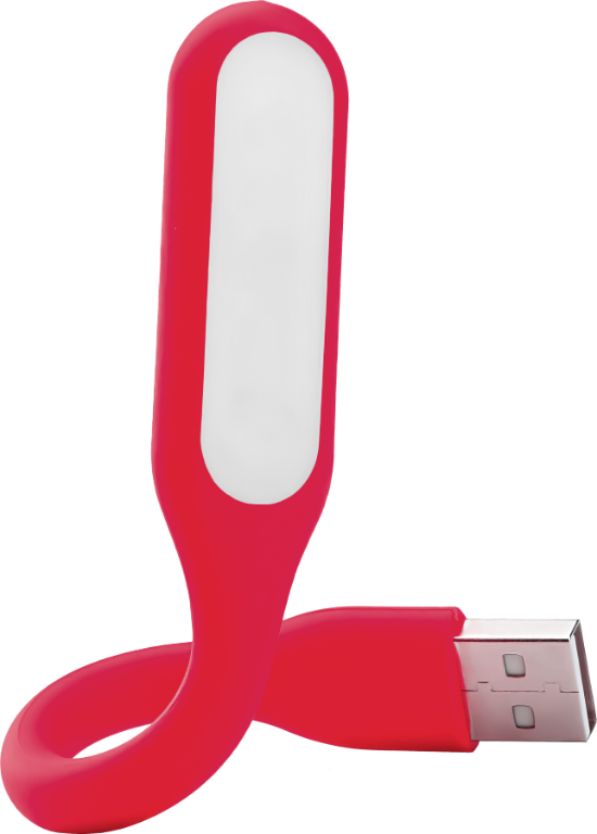 USB LED lampa - Červená