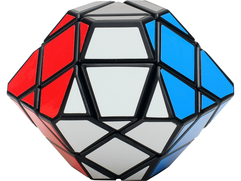 3x3x3 - Rubikova kostka - UFO - Diamant - černý podklad