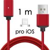 johns shop magneticky kabel m2 cerveny 1m pro ios