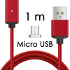 johns shop magneticky kabel m2 cerveny 1m micro usb