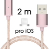 johns shop magneticky kabel m2 ruzovy 25m pro ios